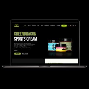 Greendragon Sports Cream Website Design