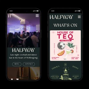 Halfway Bar Website Design