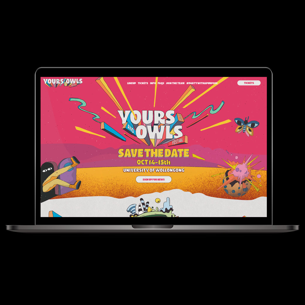 Yours and Owls Festival Website Design