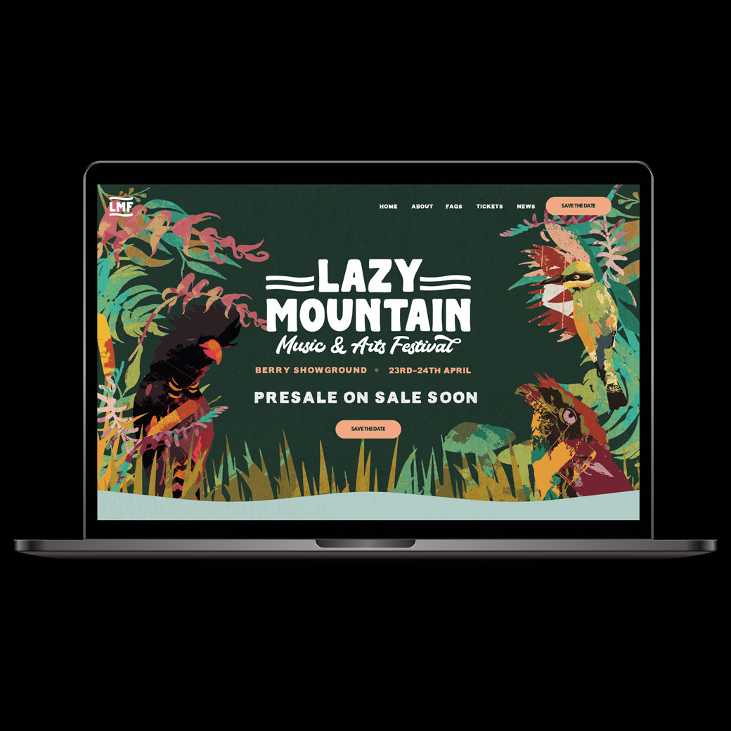 Lazy Mountain Festival Website Design