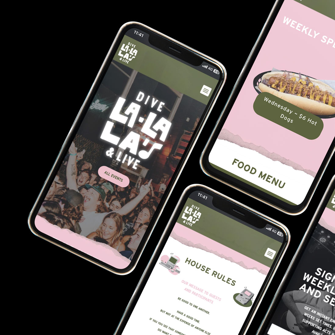 La La La's Website Design