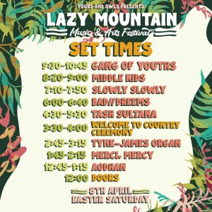 Lazy Mountain Festival Graphic Design