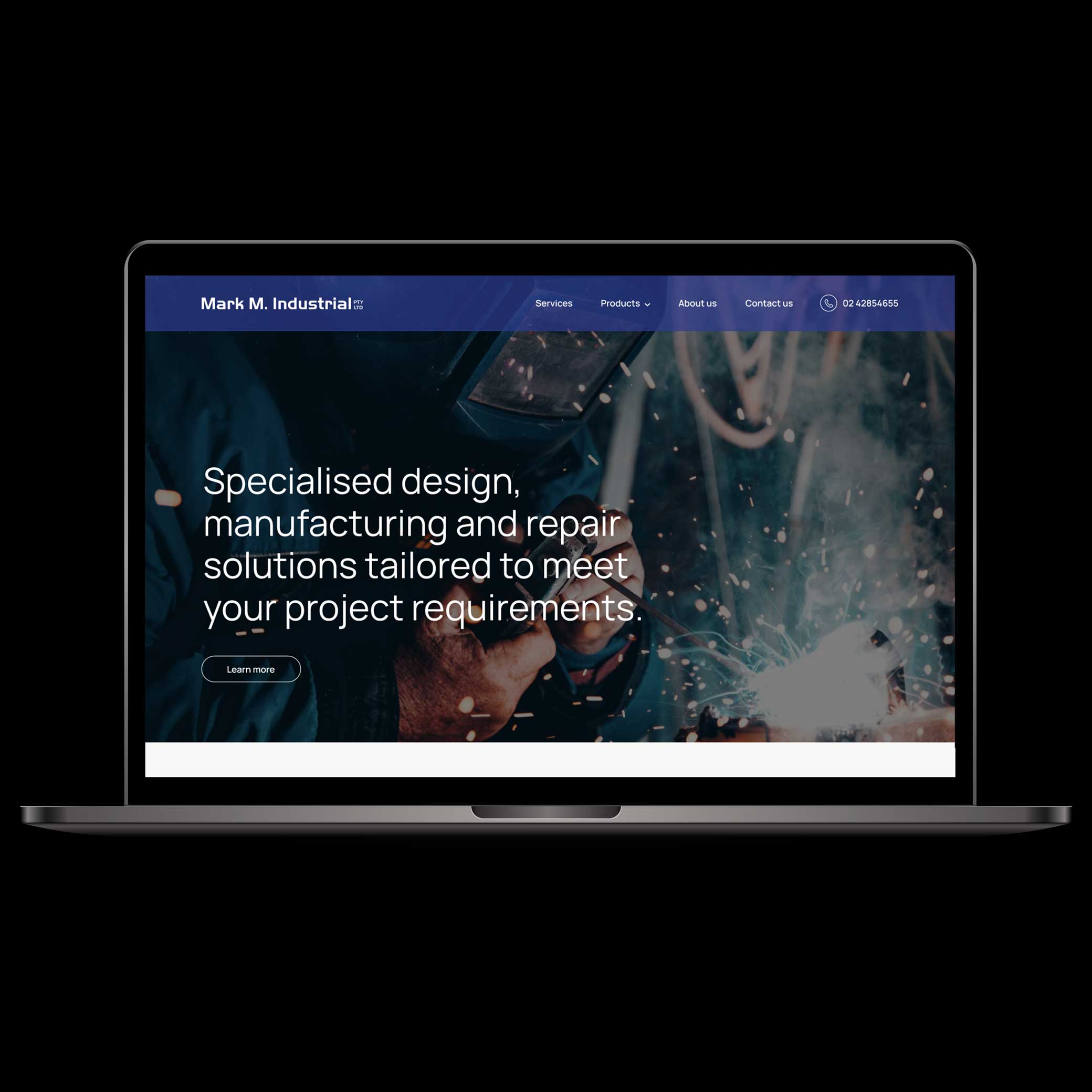 Mark M Industrial Website Design