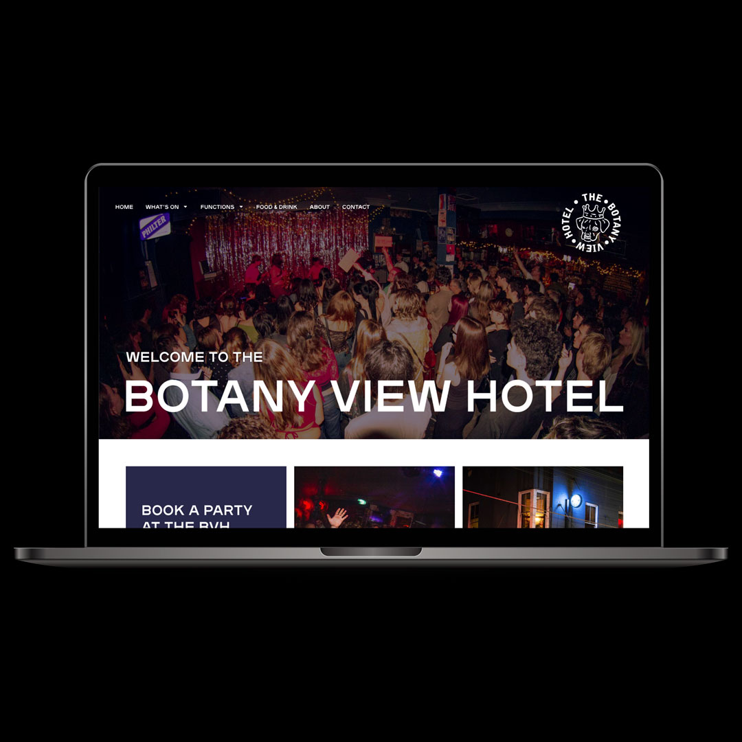 Botany View Hotel Website Design